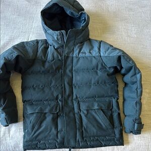 Marmot Youth Dark Teal Green Puffer Jacket 700 Fill Down